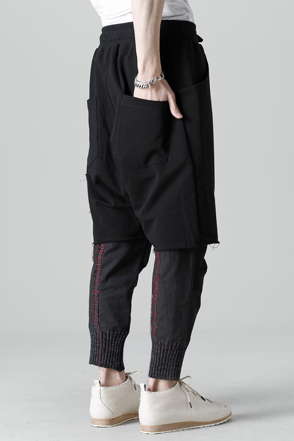 Pants Black / Red Stitch