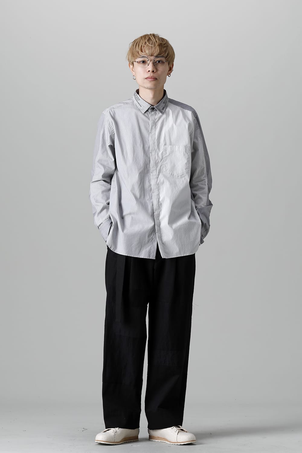 Shirt Stripe / Black Stitch