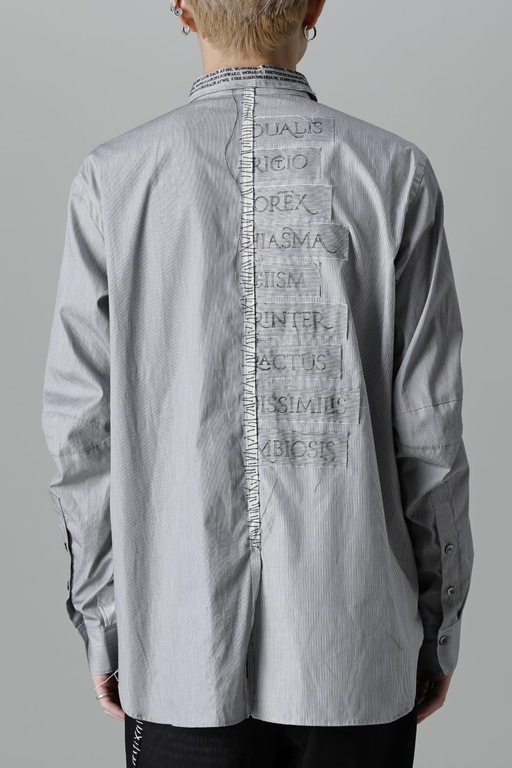 Shirt Stripe / Black Stitch