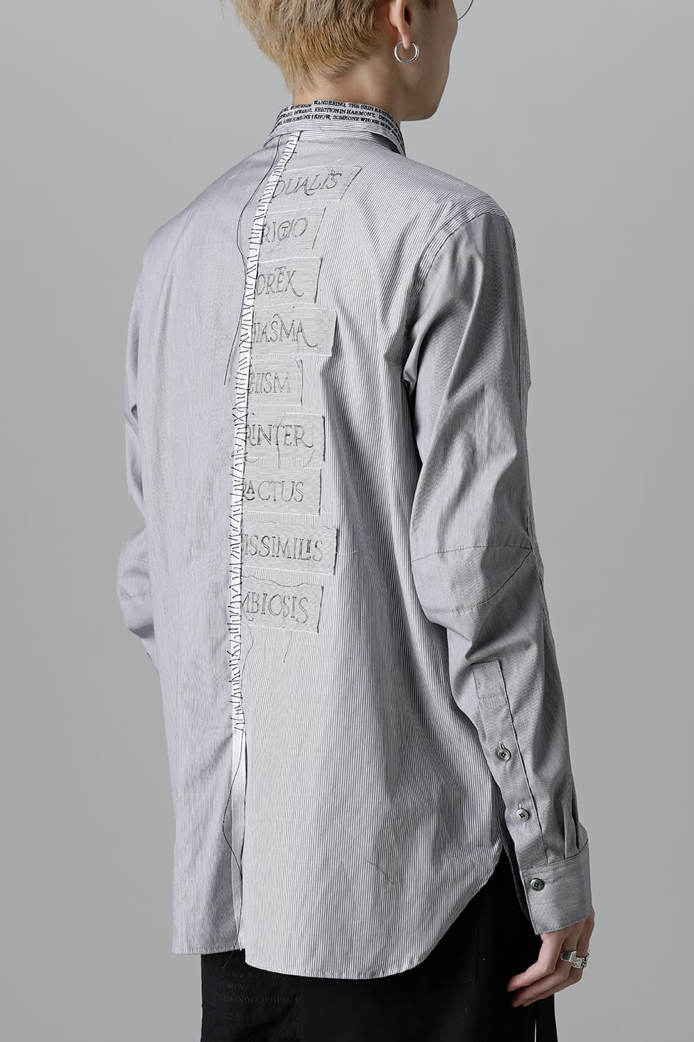 Shirt Stripe / Black Stitch