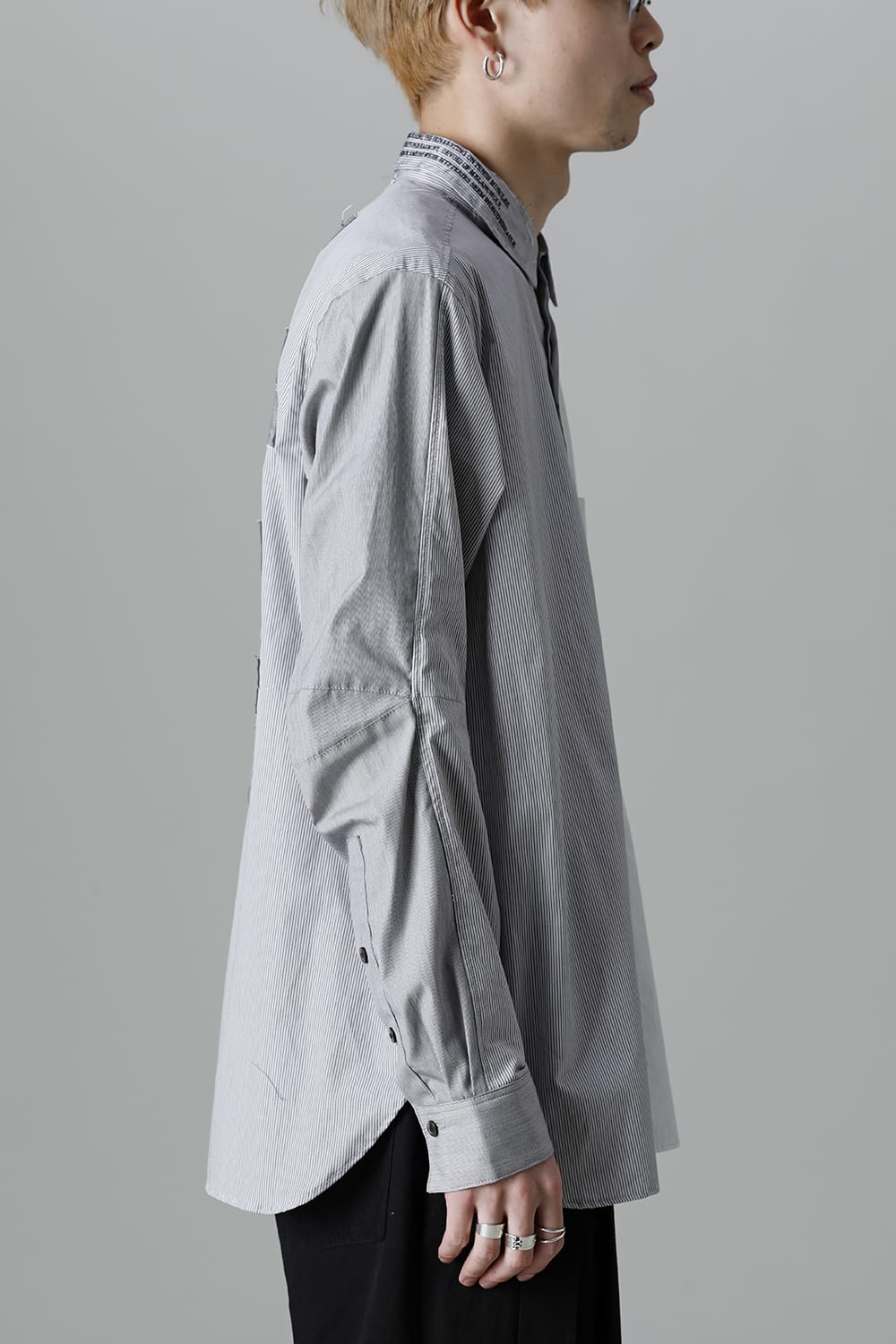 Shirt Stripe / Black Stitch