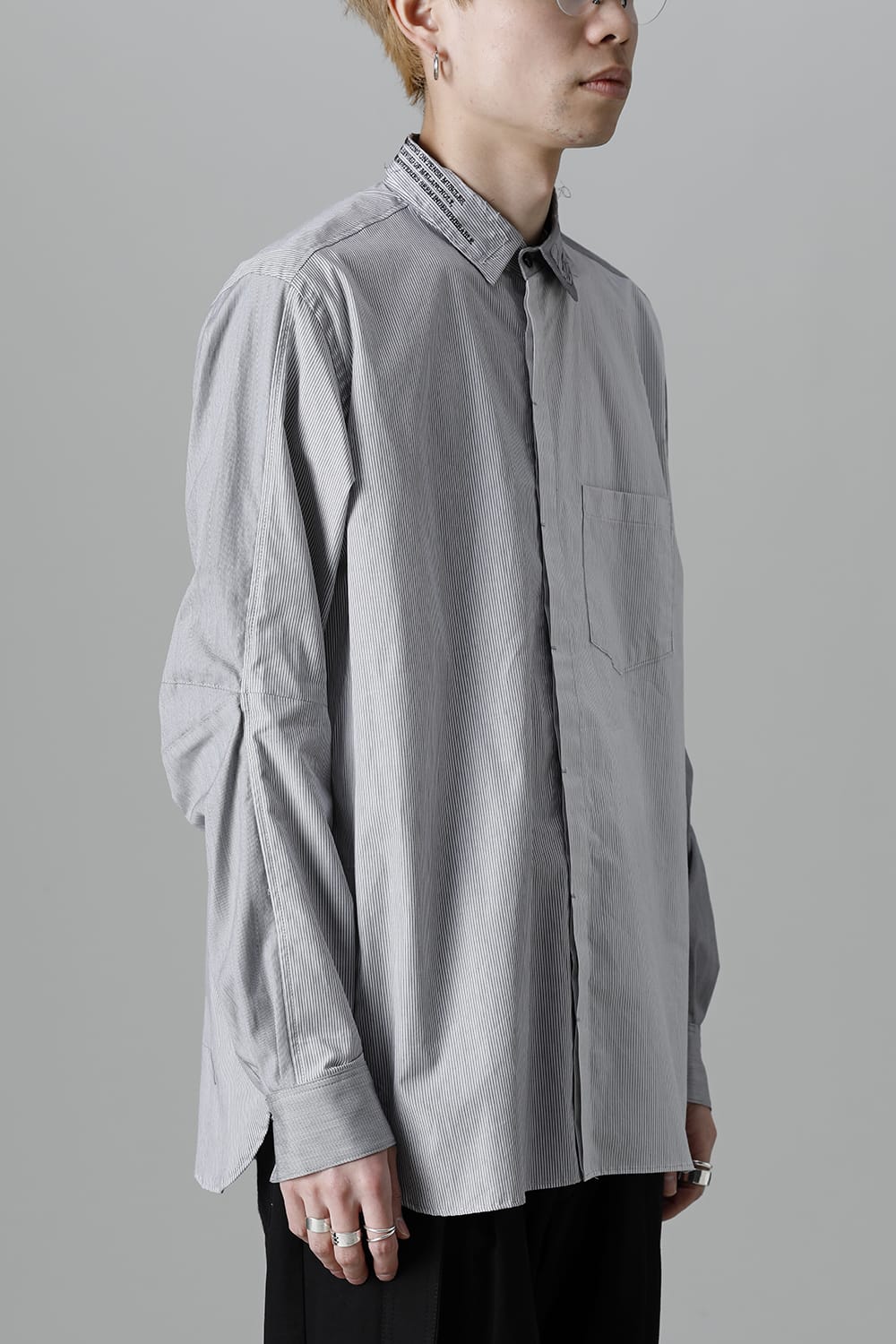 Shirt Stripe / Black Stitch