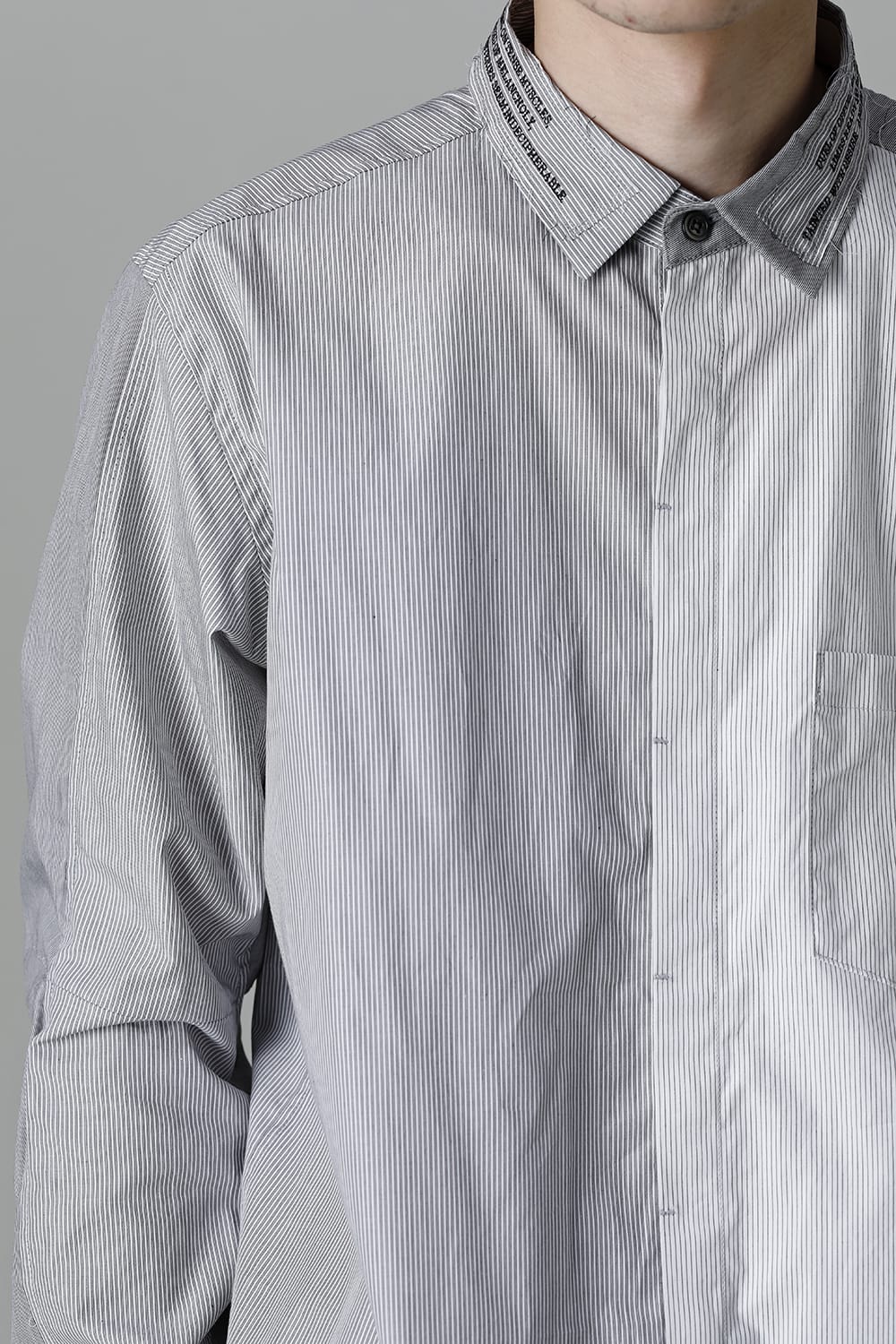 Shirt Stripe / Black Stitch