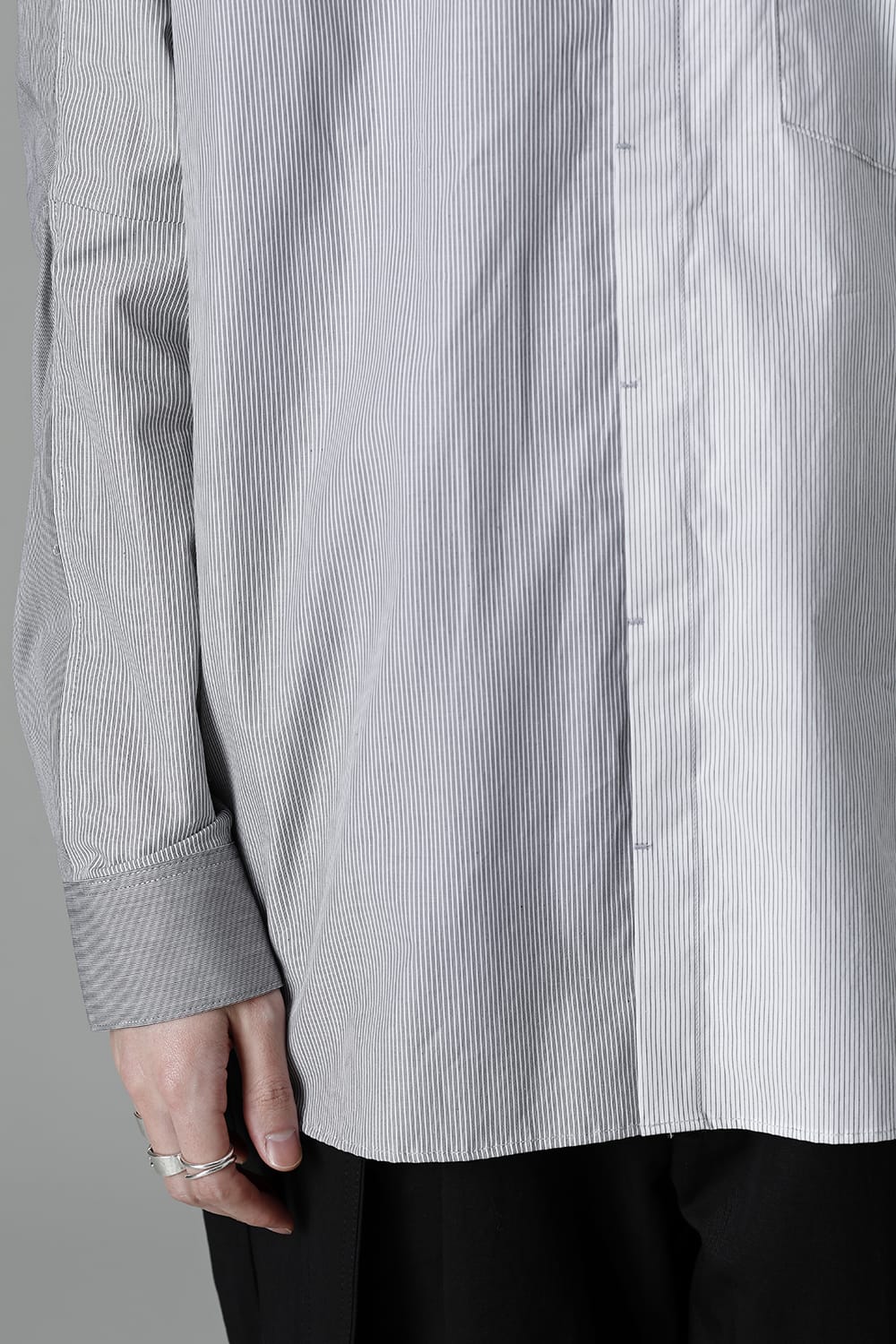 Shirt Stripe / Black Stitch