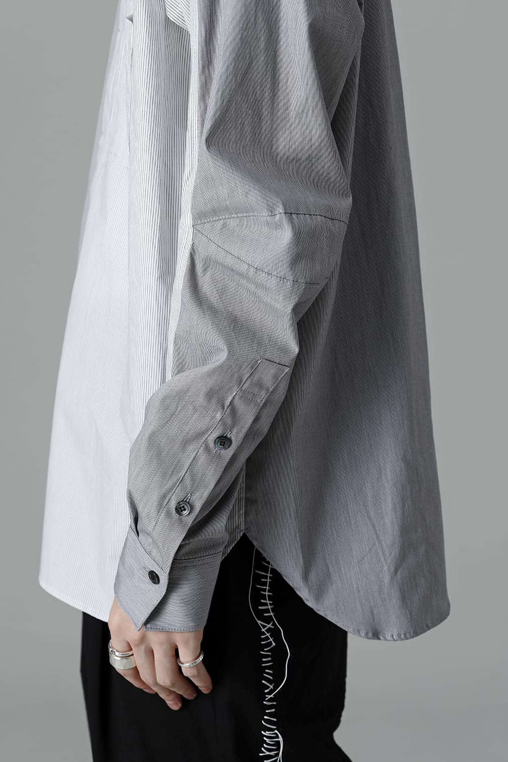 Shirt Stripe / Black Stitch