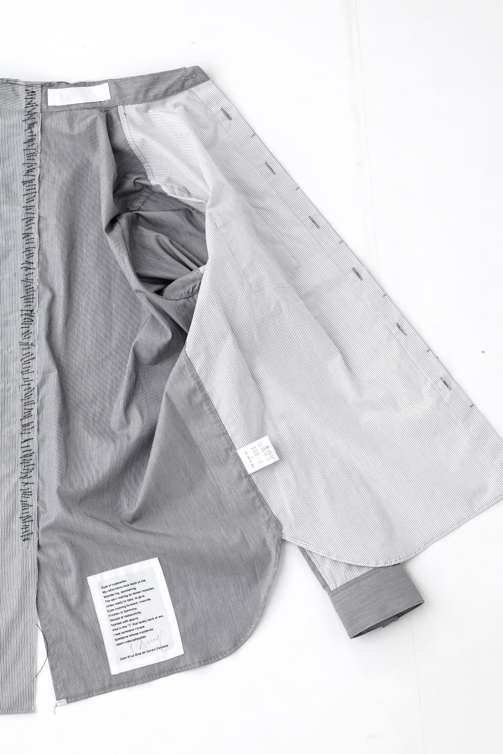 Shirt Stripe / Black Stitch