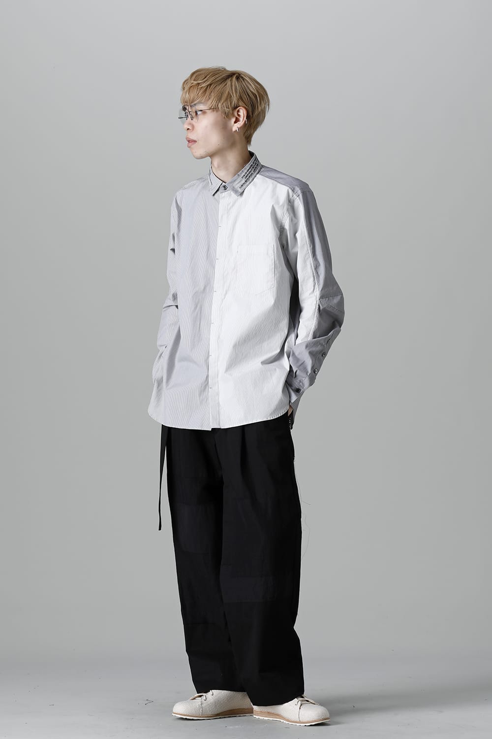 Shirt Stripe / Black Stitch