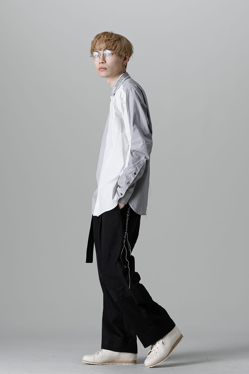 Shirt Stripe / Black Stitch