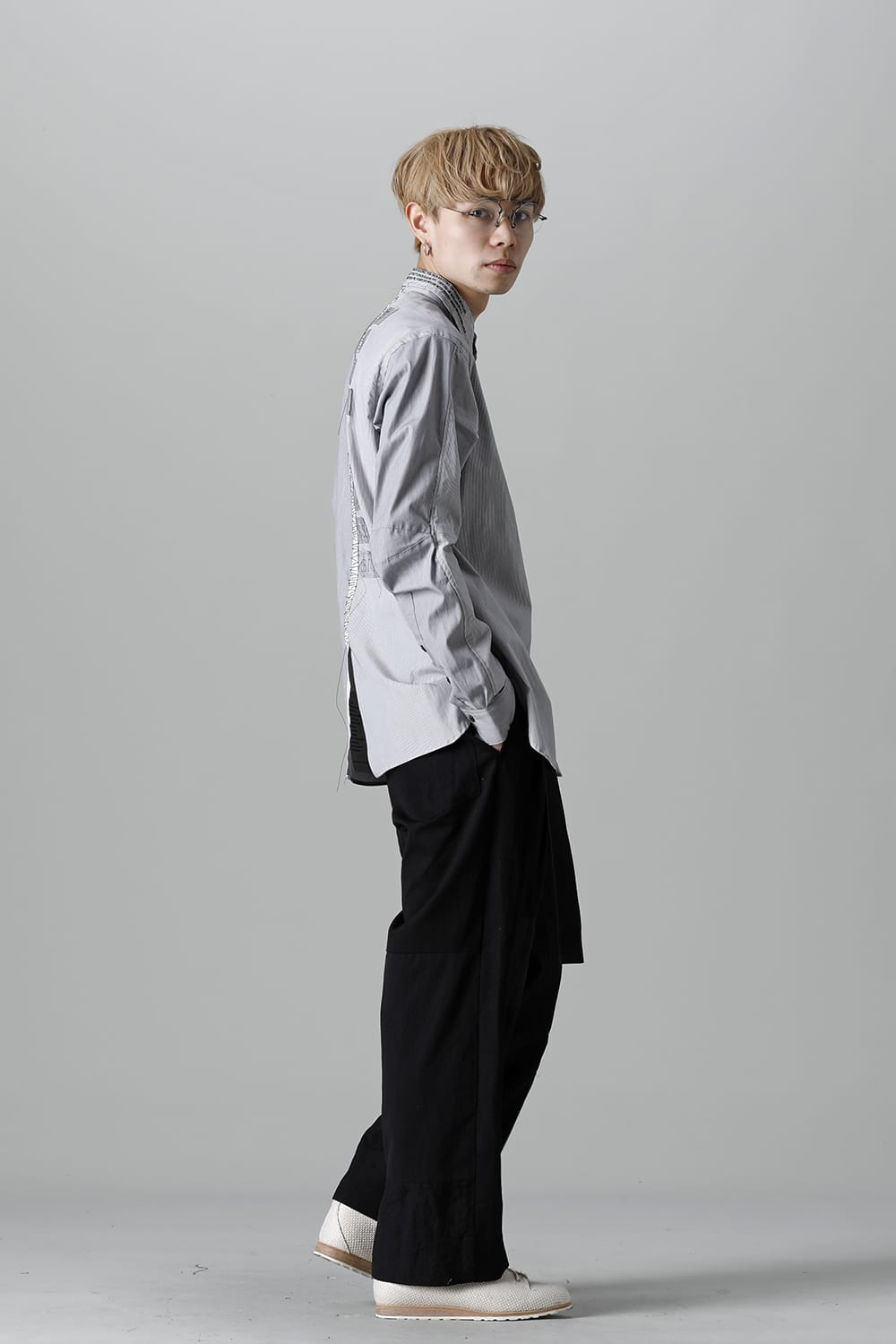 Shirt Stripe / Black Stitch