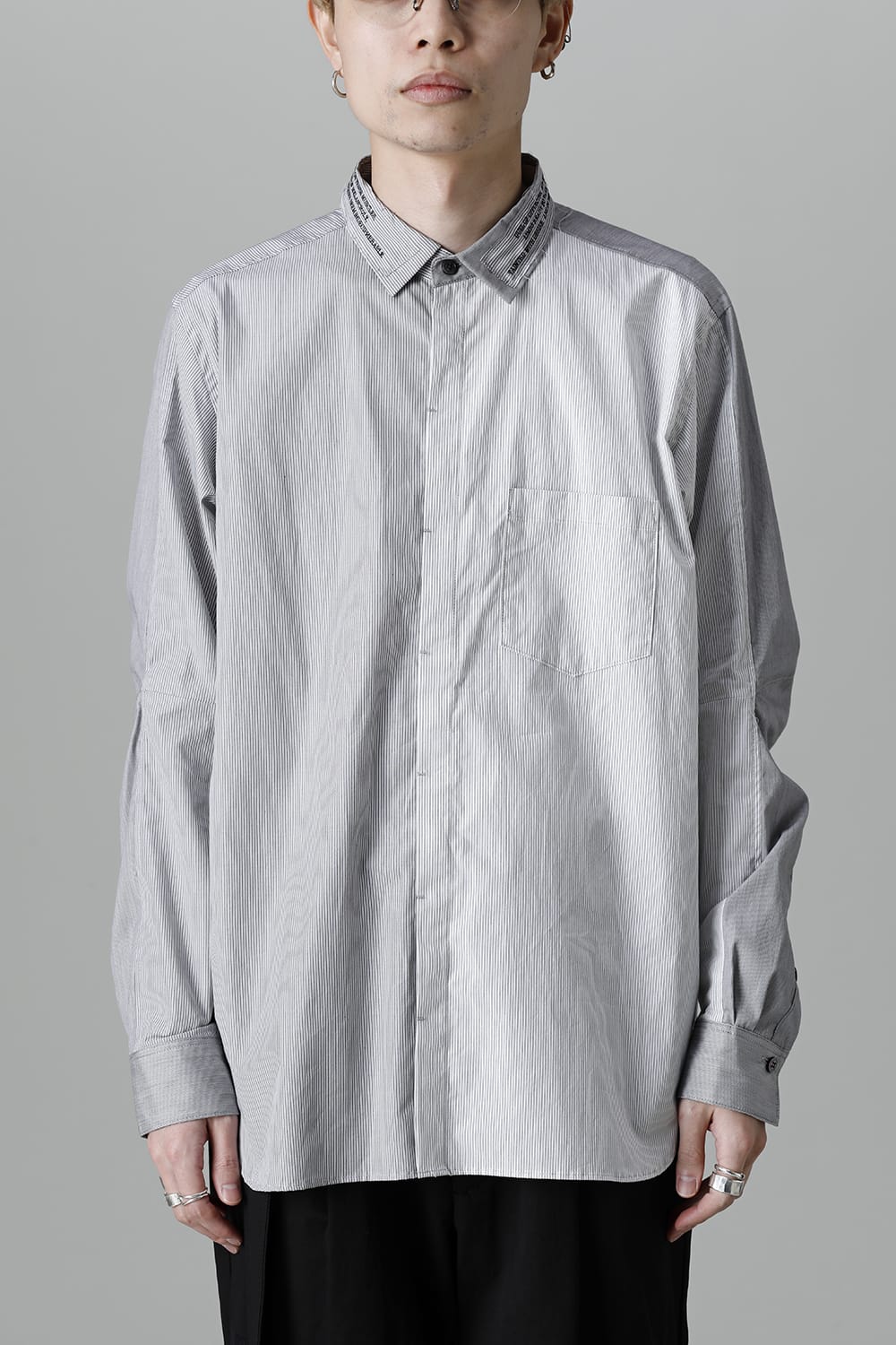 Shirt Stripe / Black Stitch