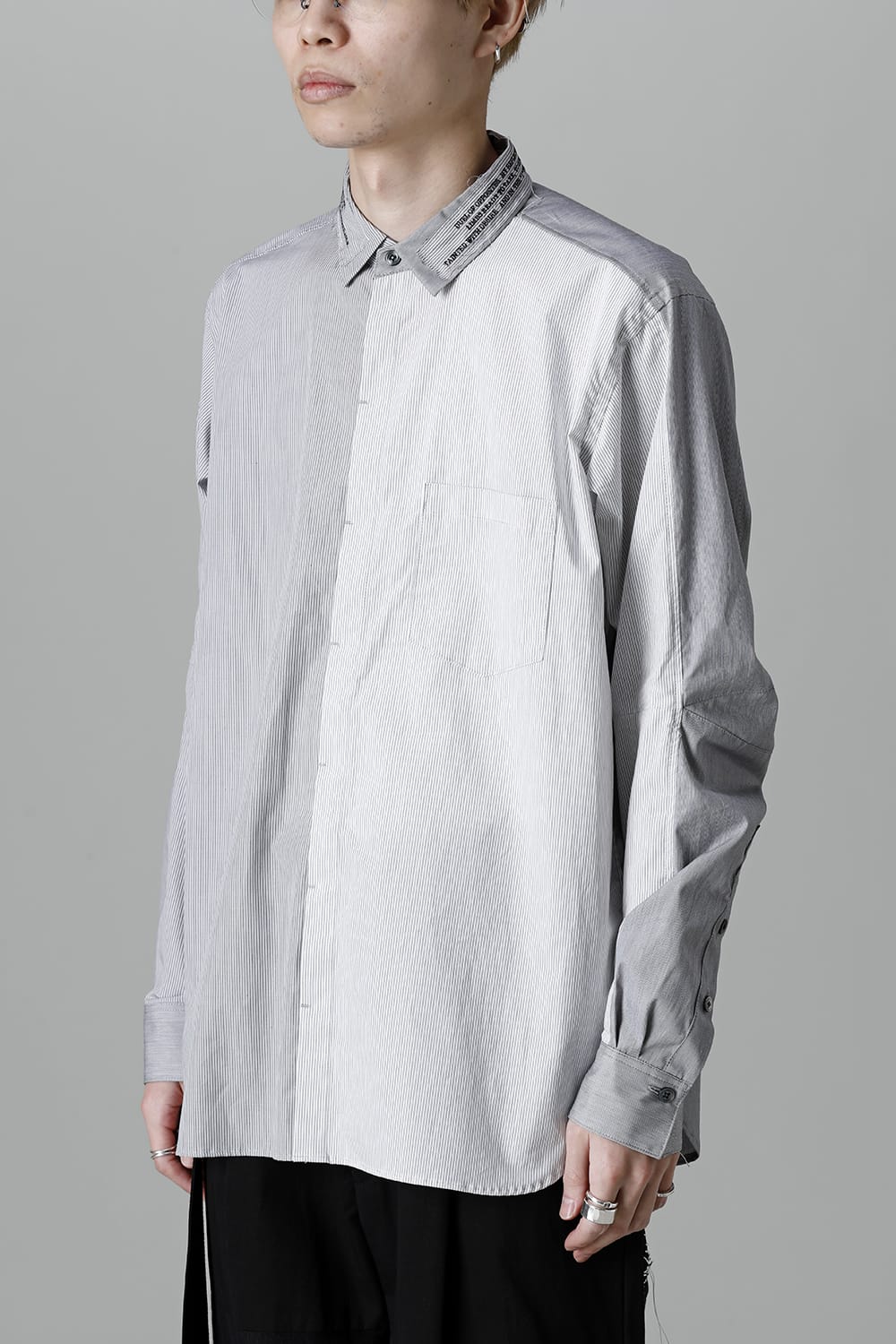 Shirt Stripe / Black Stitch