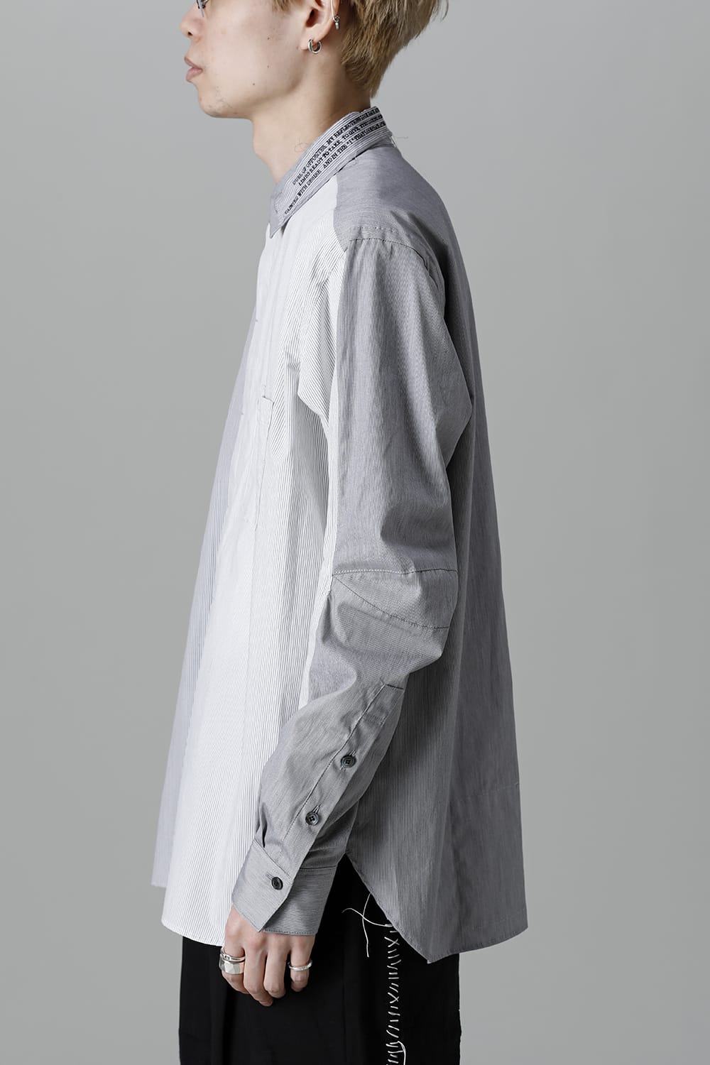 Shirt Stripe / Black Stitch