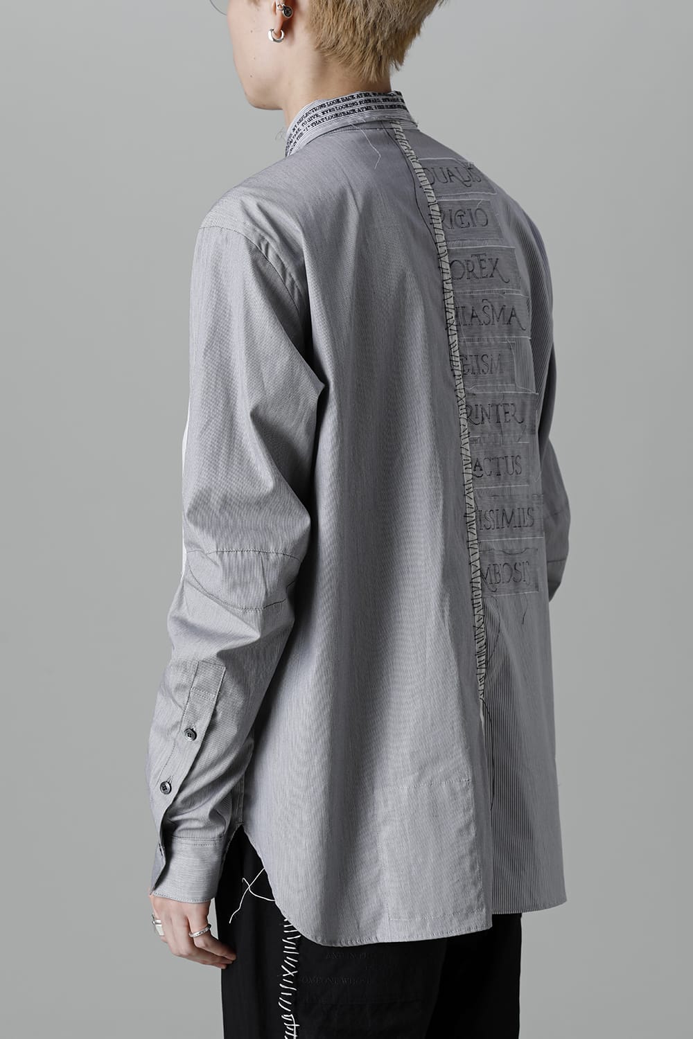 Shirt Stripe / Black Stitch