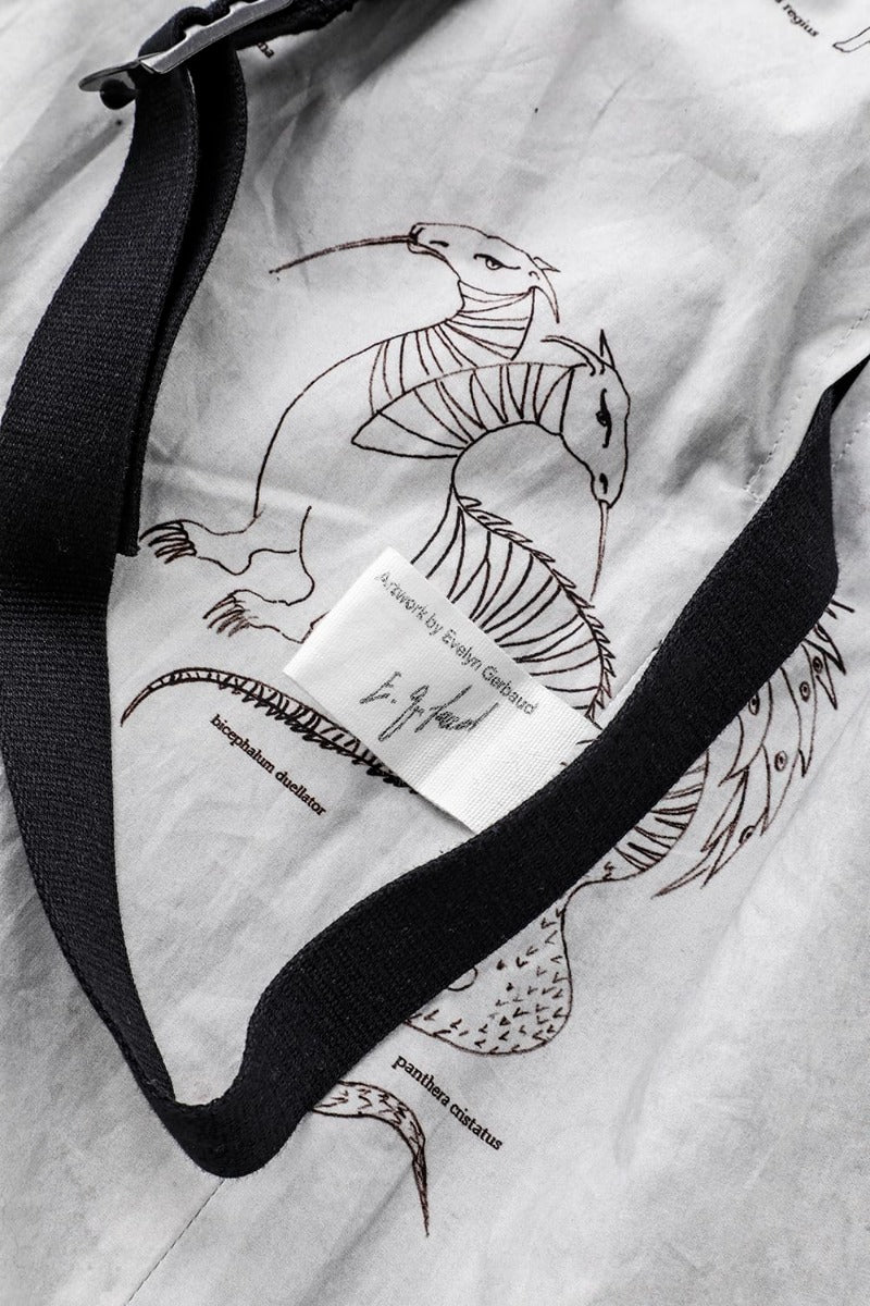 Patched Bandcollar Jacket