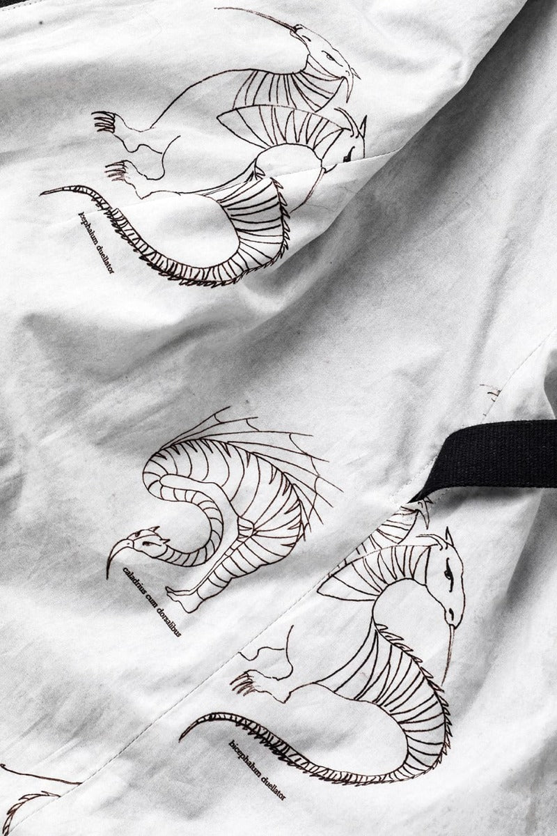 Patched Bandcollar Jacket