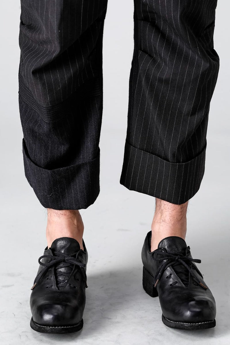 Patched Wide Cropped Trousers