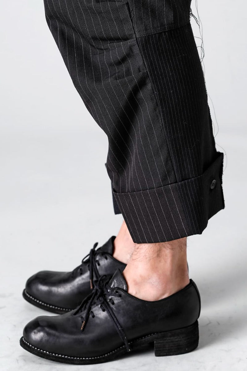 Patched Wide Cropped Trousers