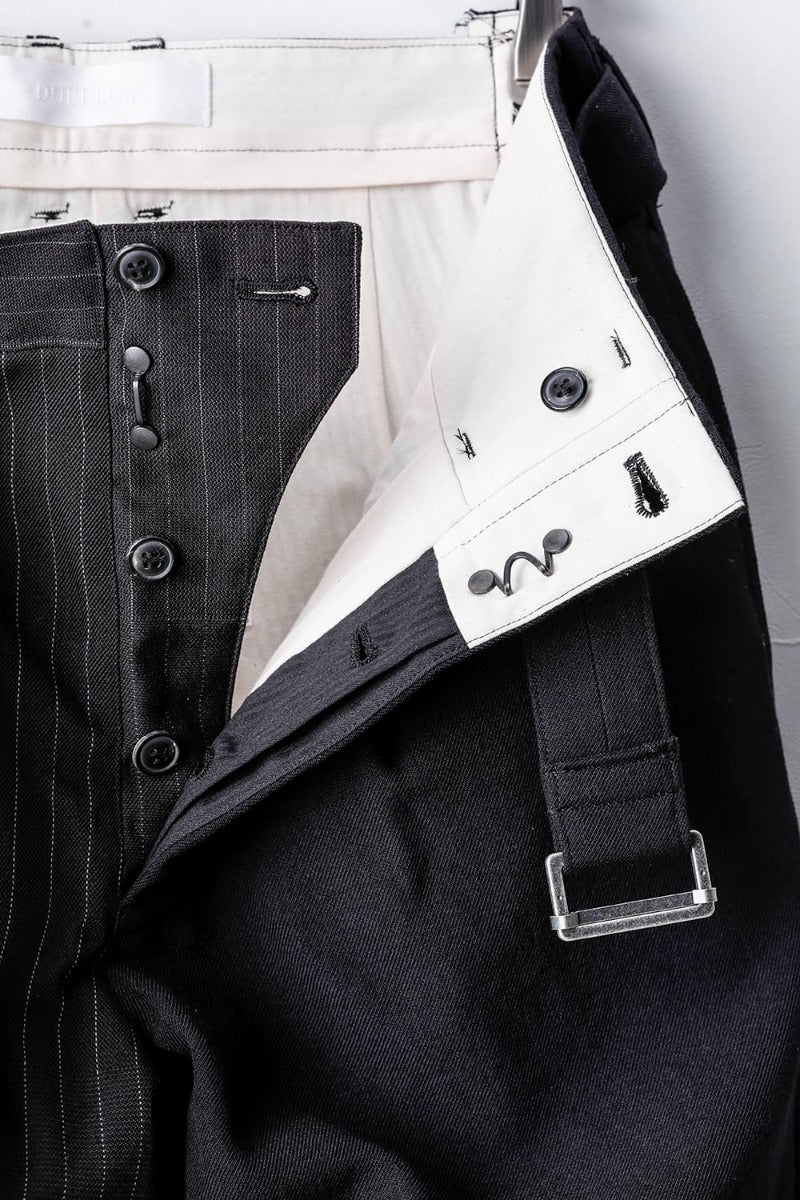 Patched Slim Cropped Trousers