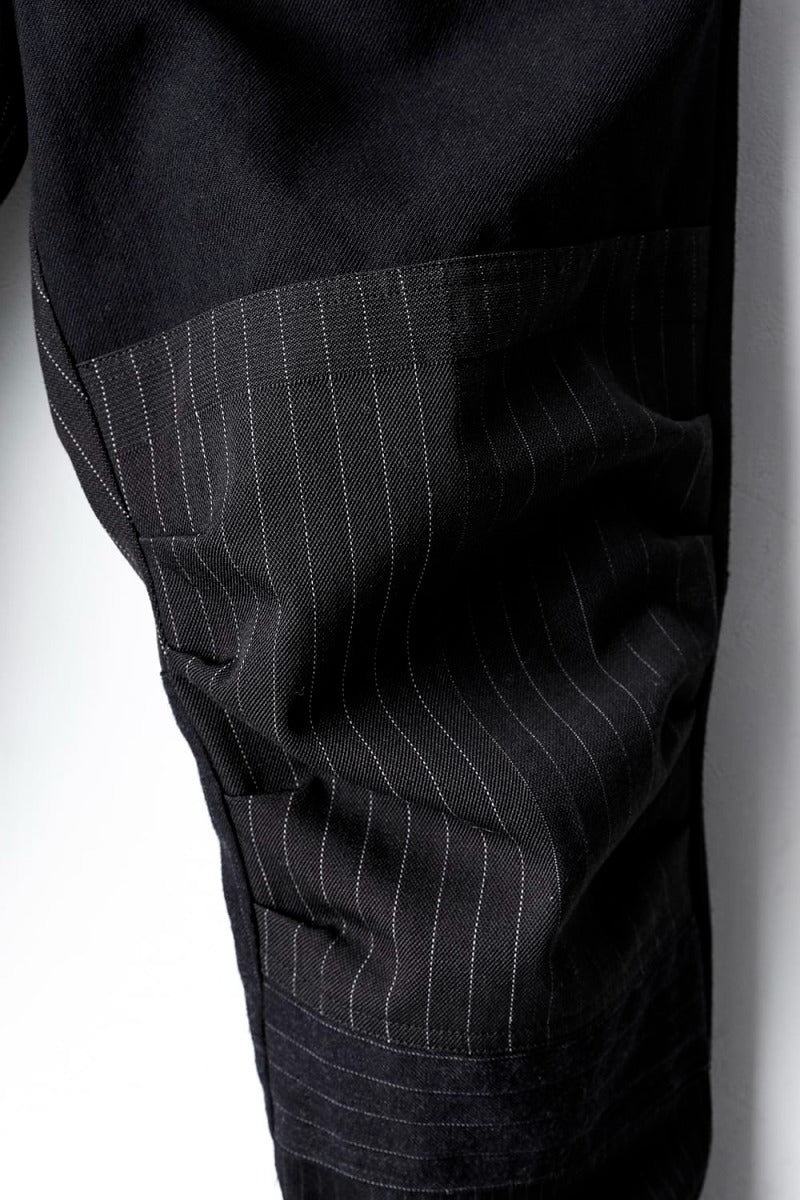 Patched Slim Cropped Trousers