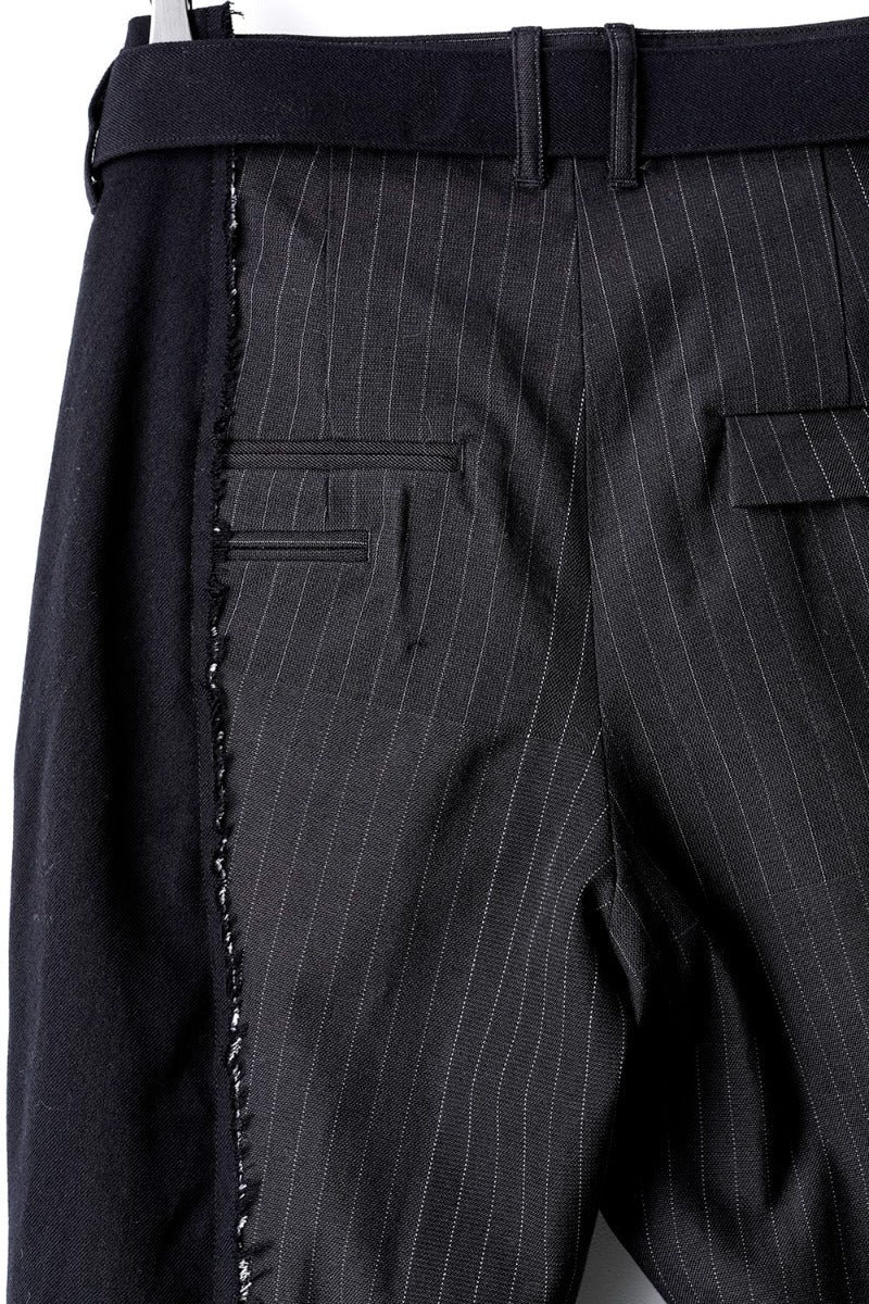 Patched Slim Cropped Trousers