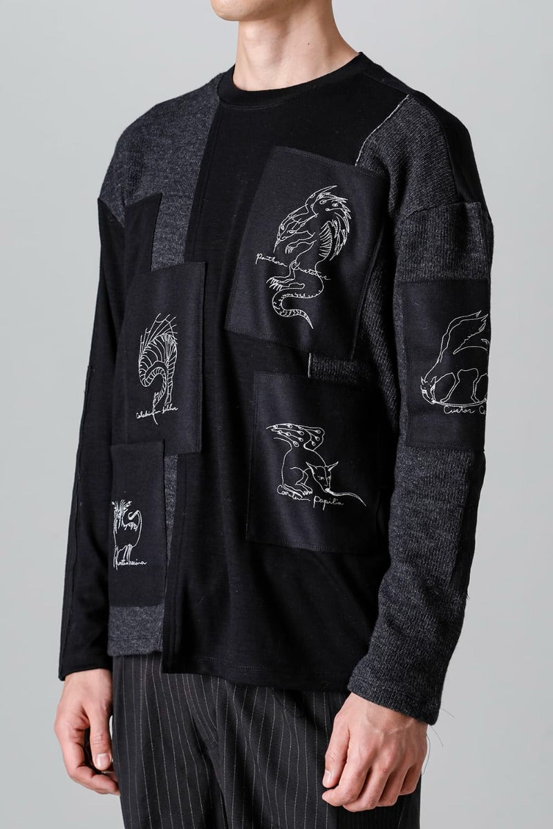 Patched Beasts Sweater