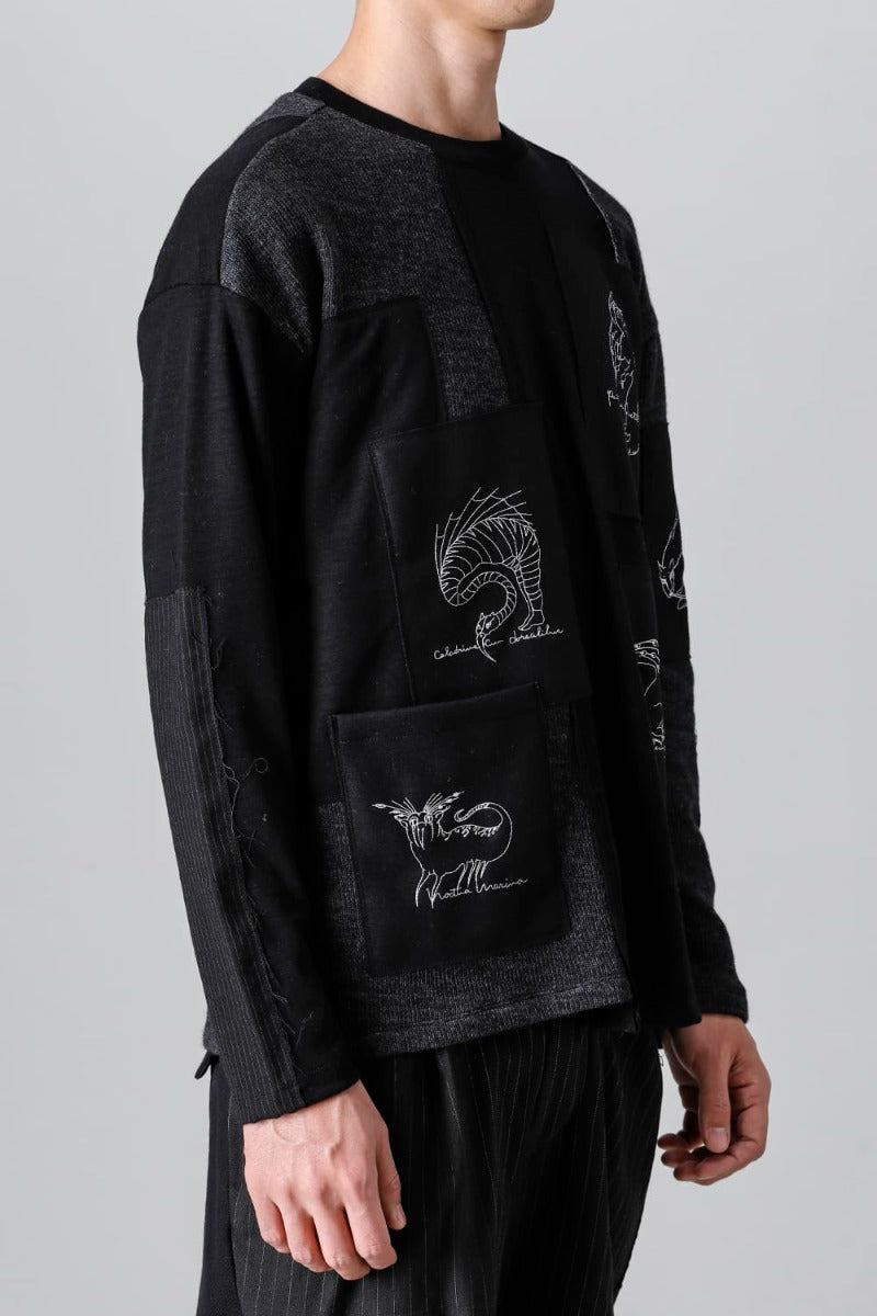 Patched Beasts Sweater