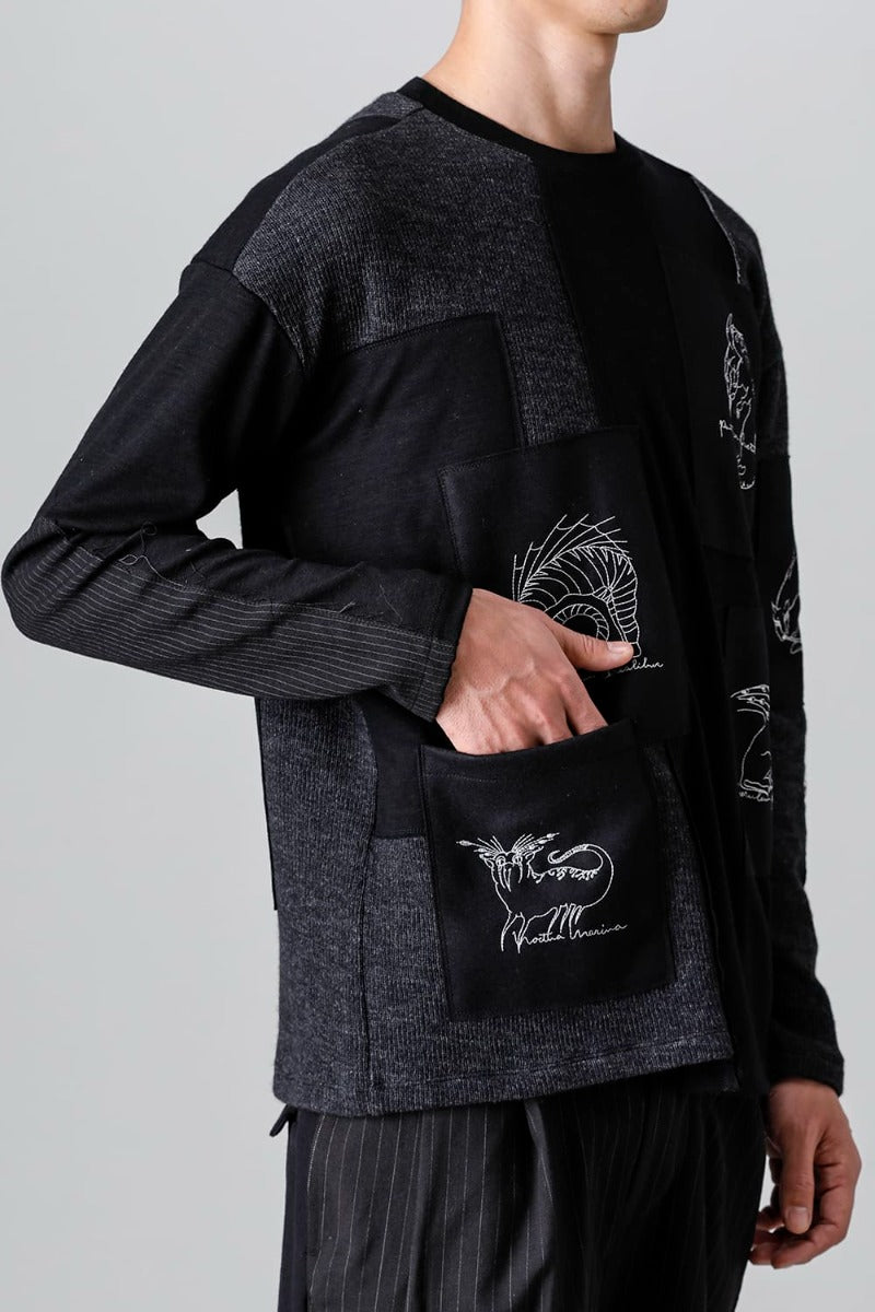 Patched Beasts Sweater