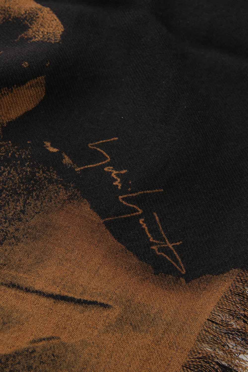 Dahlia Grilled Stole Wool Discharge - DV-L12-104