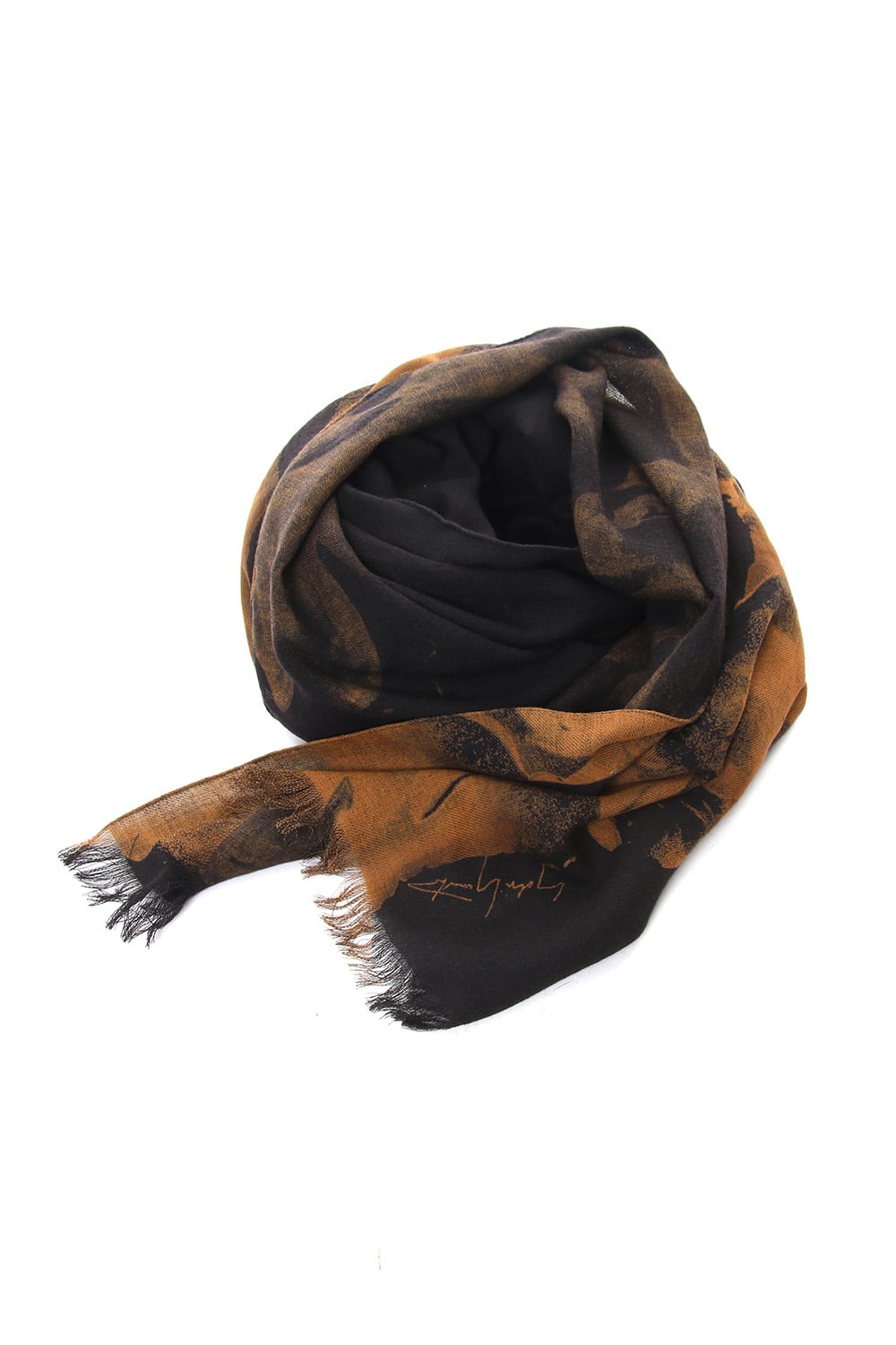 Dahlia Grilled Stole Wool Discharge - DV-L12-104