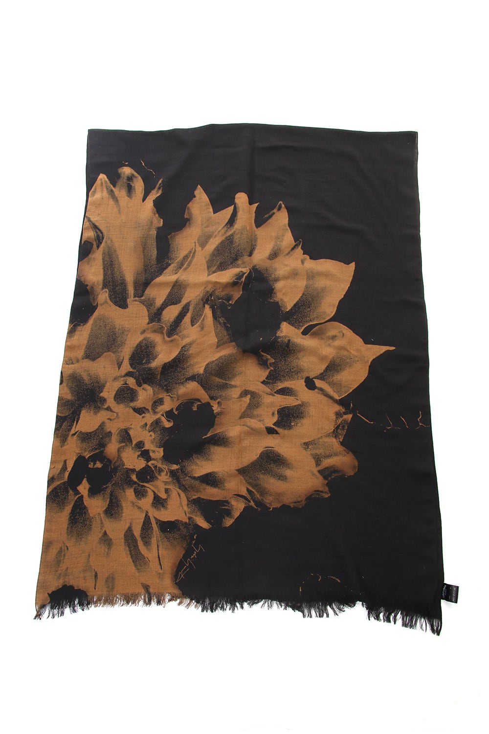Dahlia Grilled Stole Wool Discharge - DV-L12-104