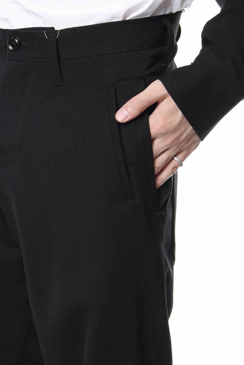 inseam gusset stretch twill Pants