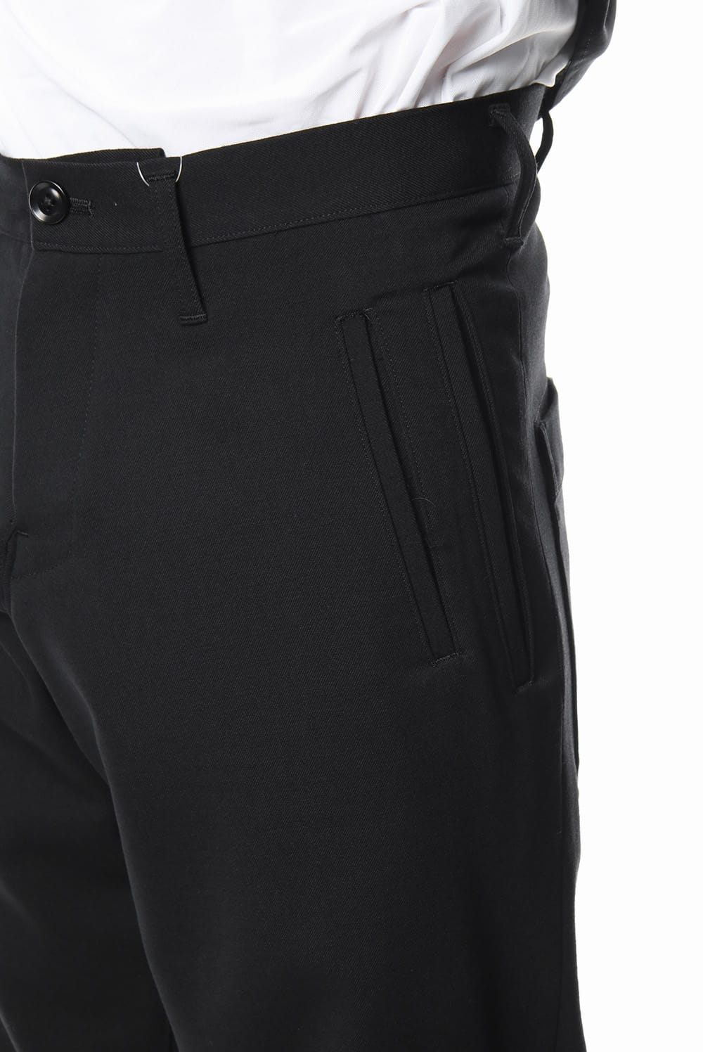 inseam gusset stretch twill Pants