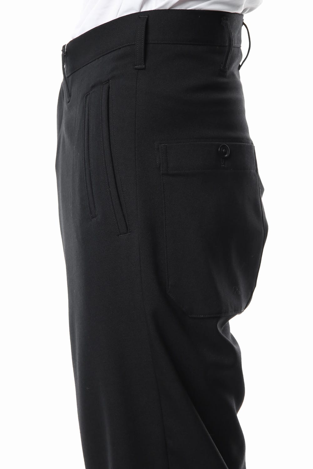 inseam gusset stretch twill Pants