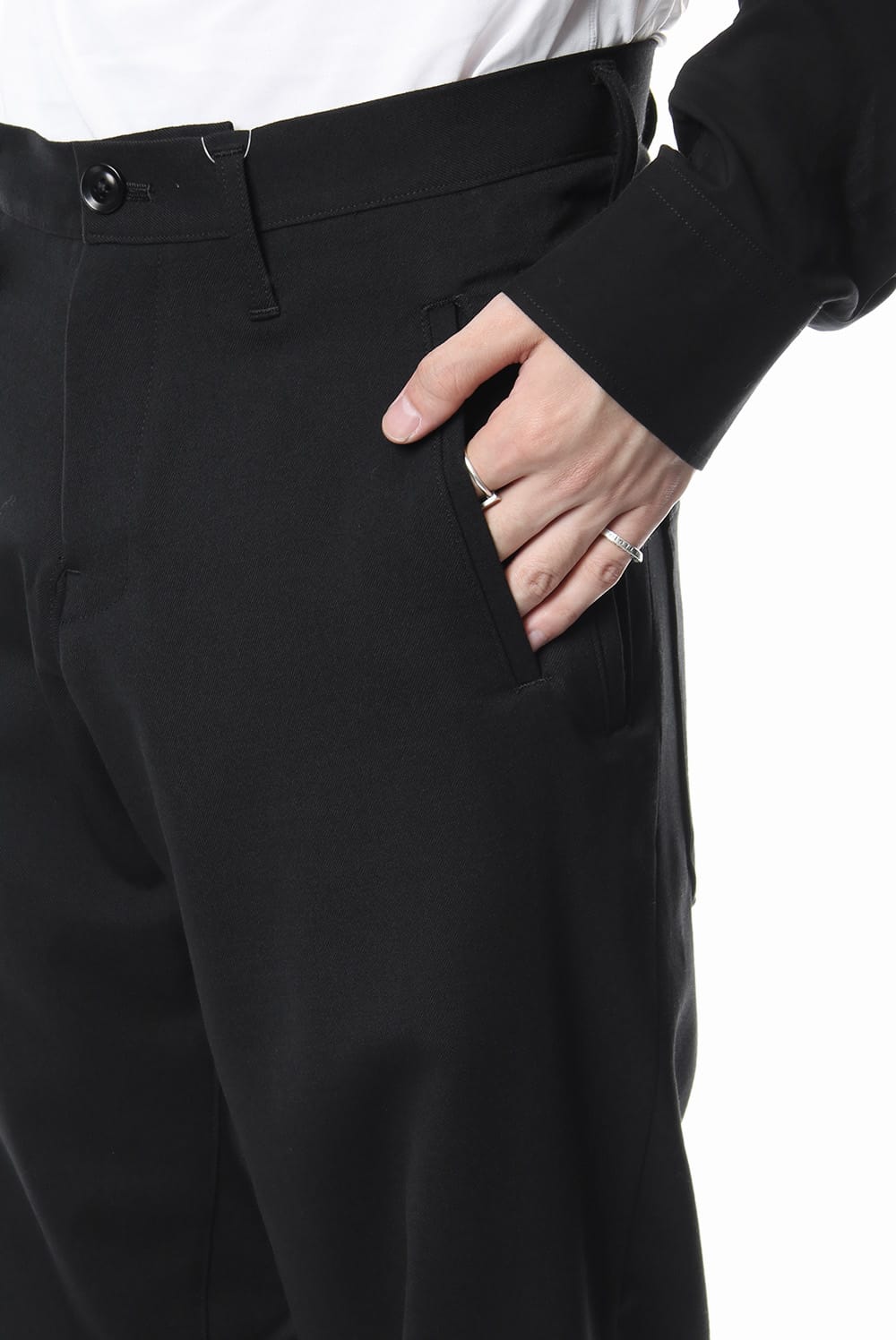 inseam gusset stretch twill Pants