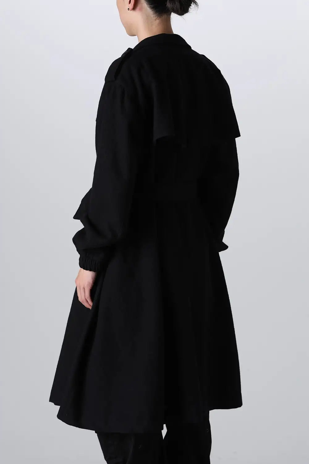 Stand Collar Drape Coat