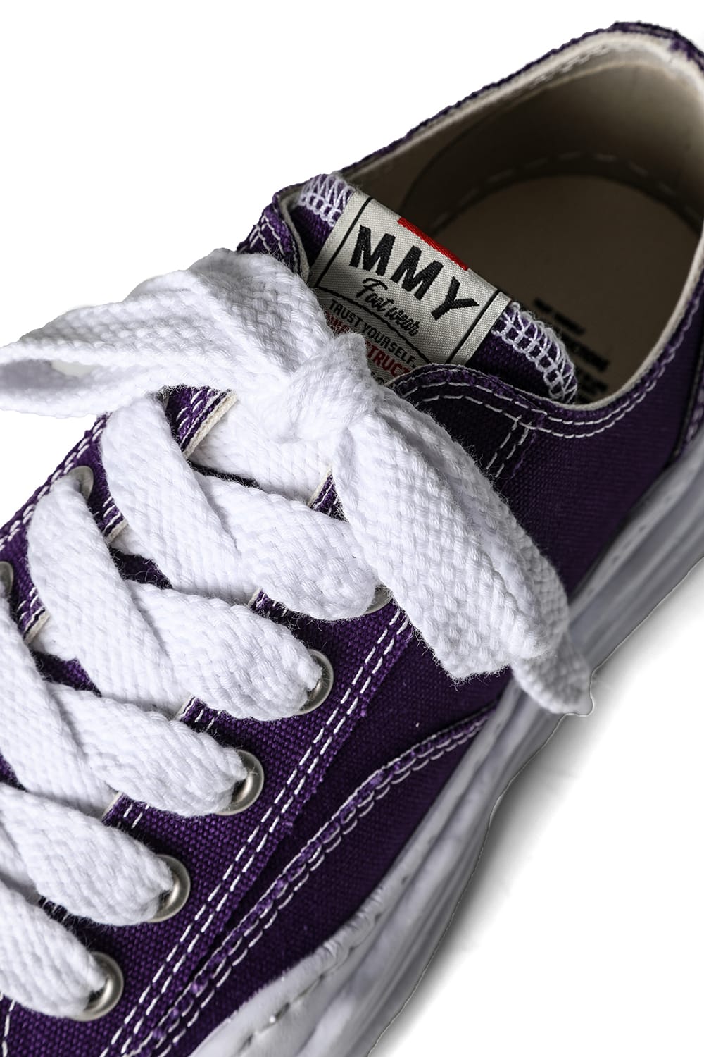 HANK Original sole Toe cap sneaker LOW canvas Purple
