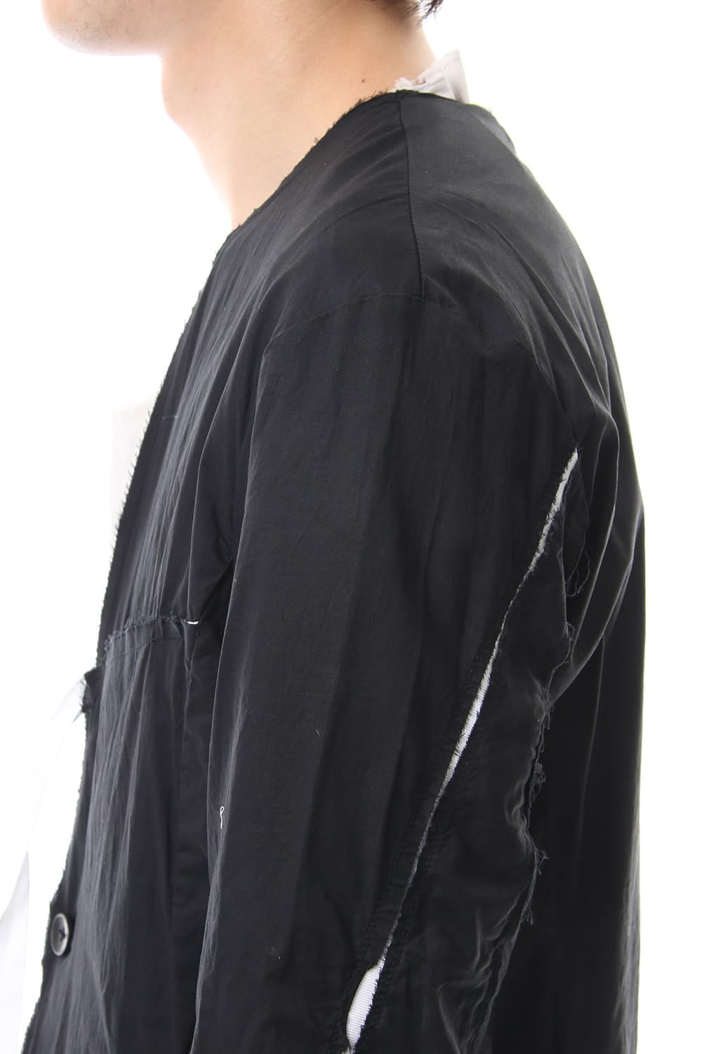 Ribbon Coat - Black / White