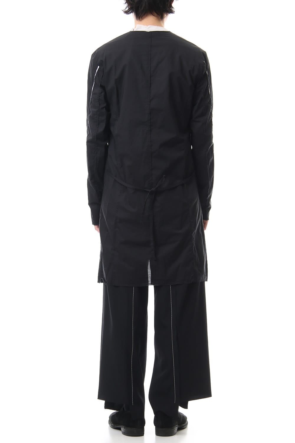 Ribbon Coat - Black / White