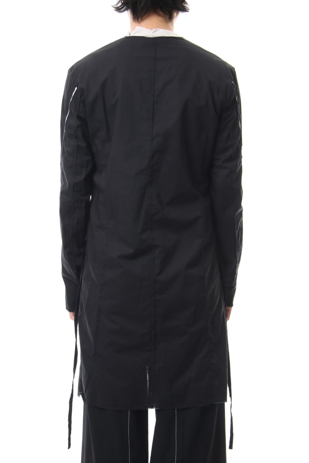 Ribbon Coat - Black / White