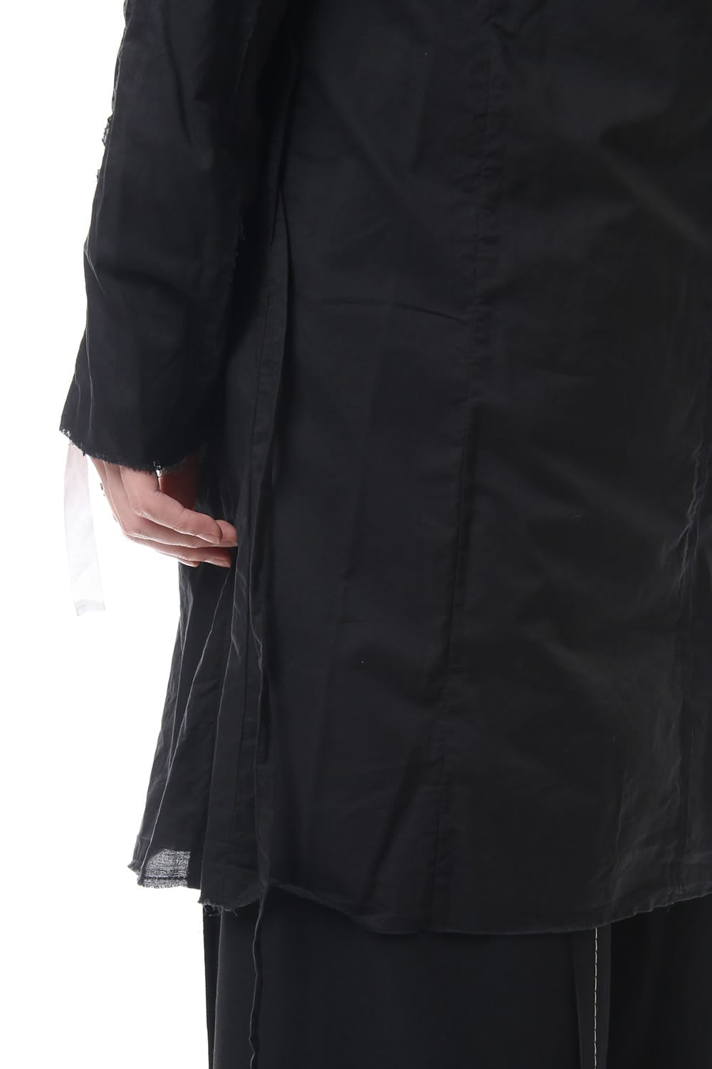 Ribbon Coat - Black / White