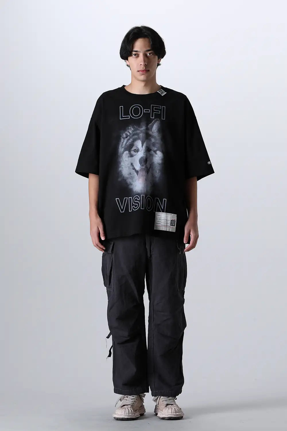 Dog Printed Tee Black