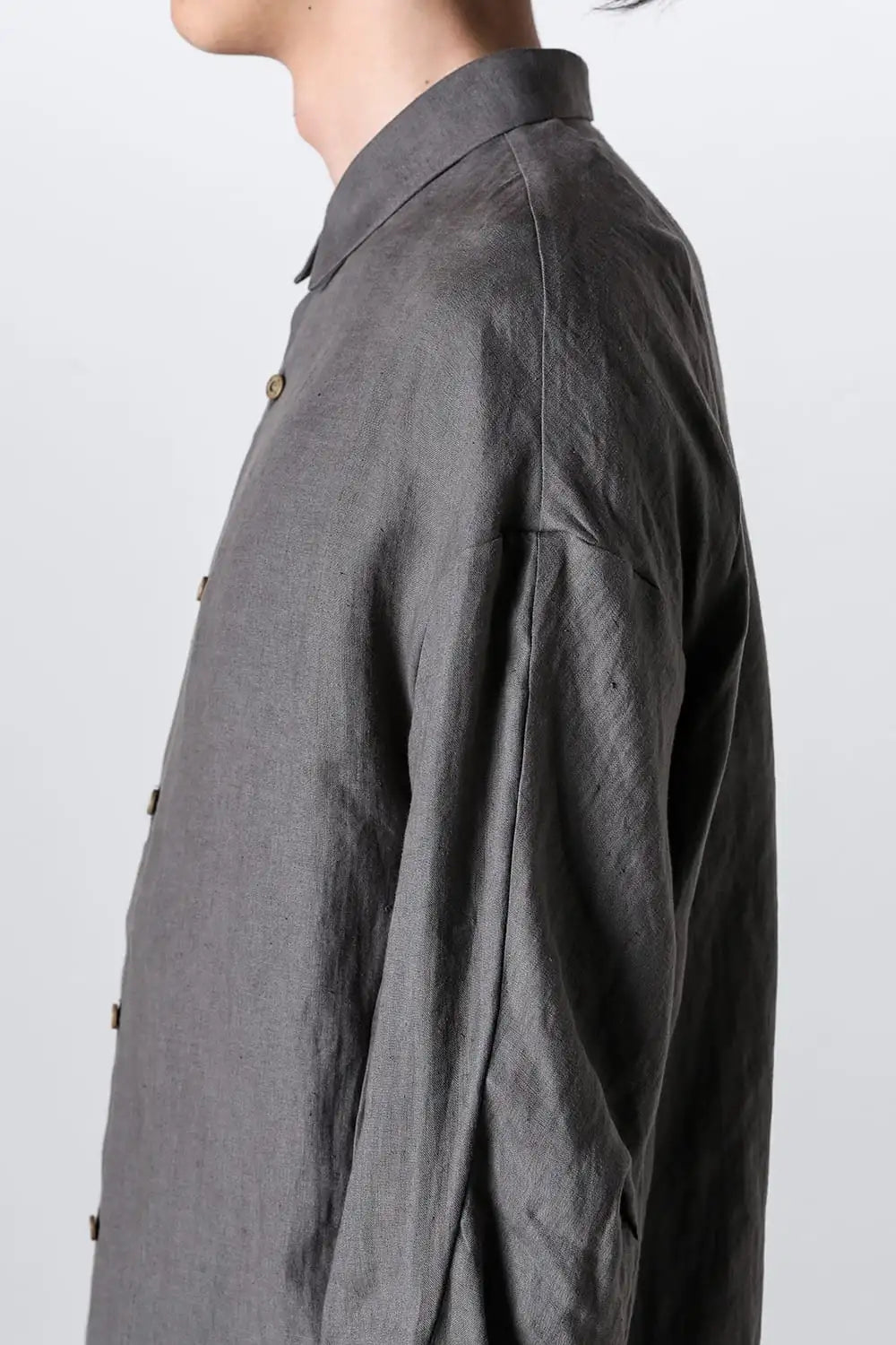 シャツ ルーズフィット ヘンプ Slate Gray