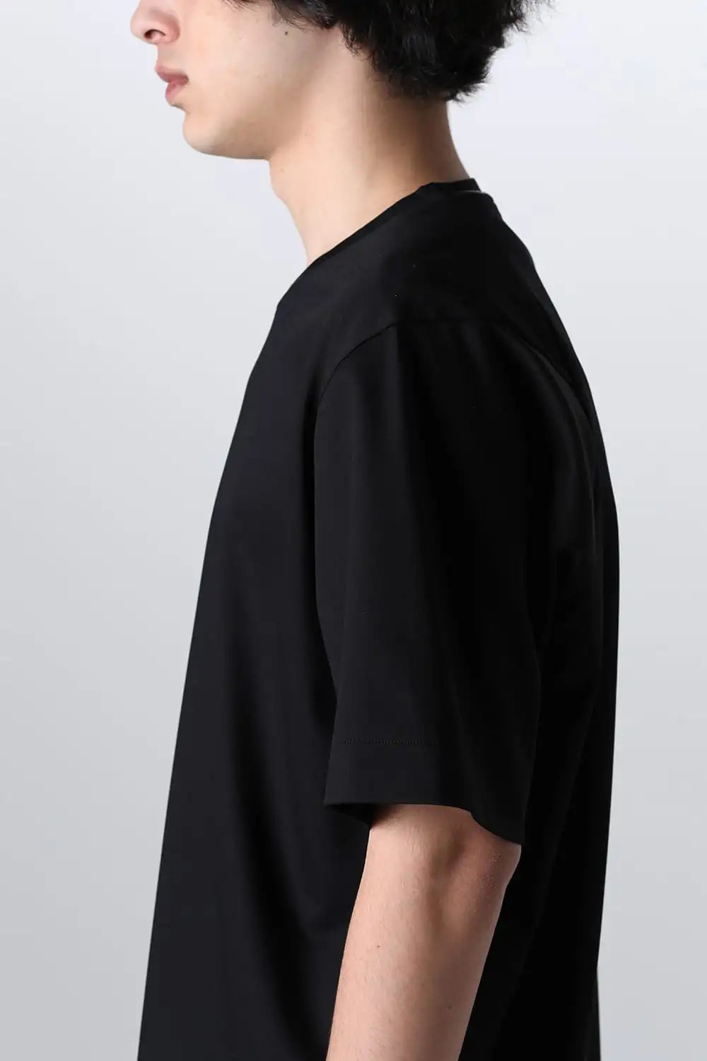 Short Sleeved T-Shirt Black × Black cord