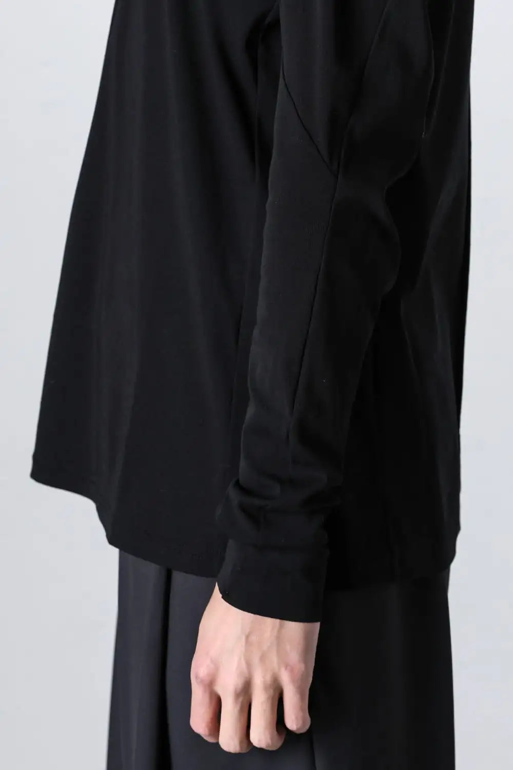 ロングスリーブハイゲージジャージー Black