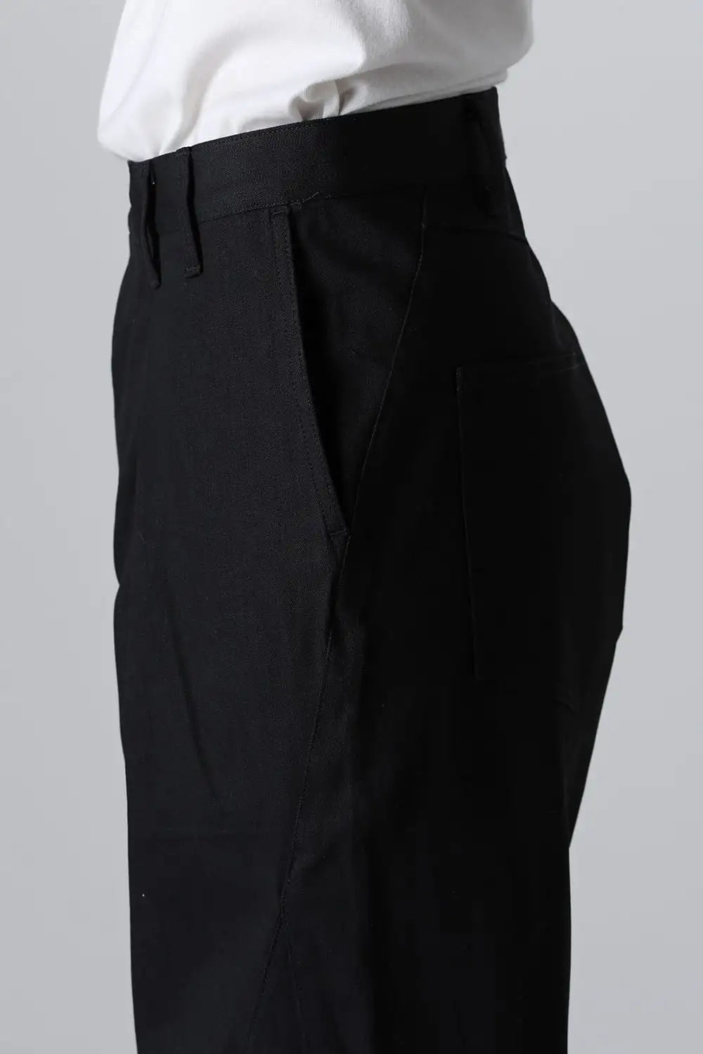 Denim Wide Pants  Black