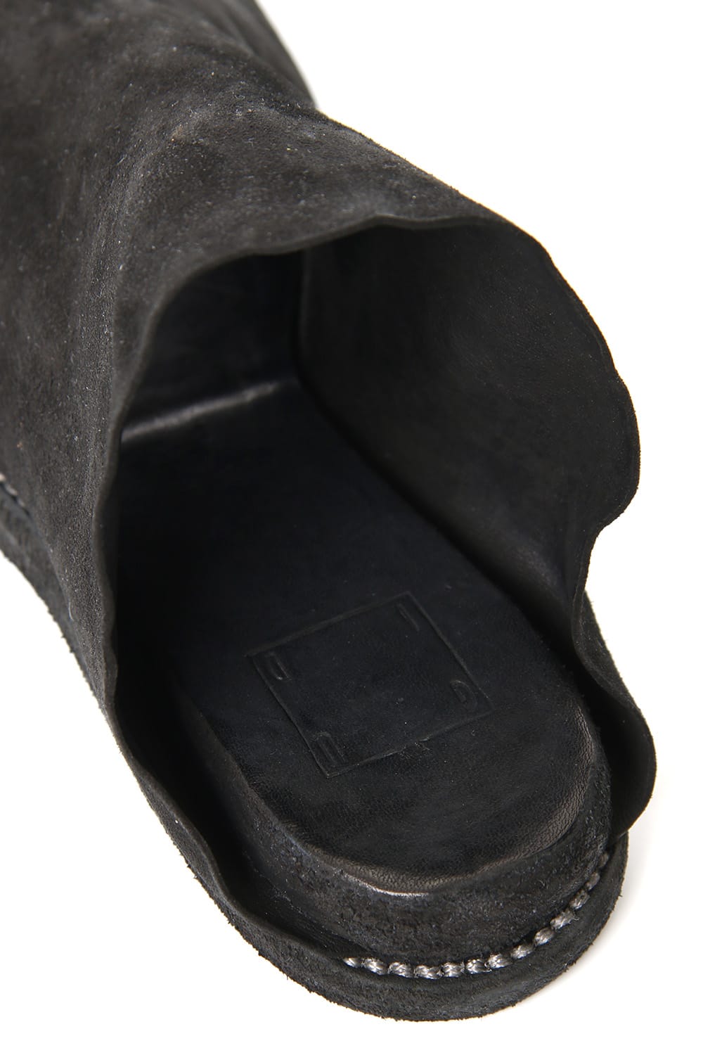 Leather Sandal KANGAROO REVERSE - Black