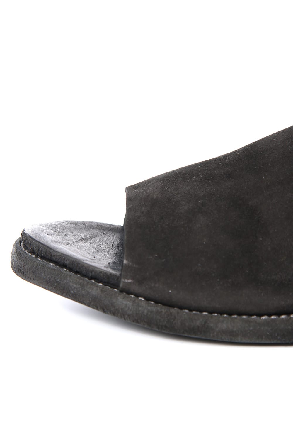 Leather Sandal KANGAROO REVERSE - Black