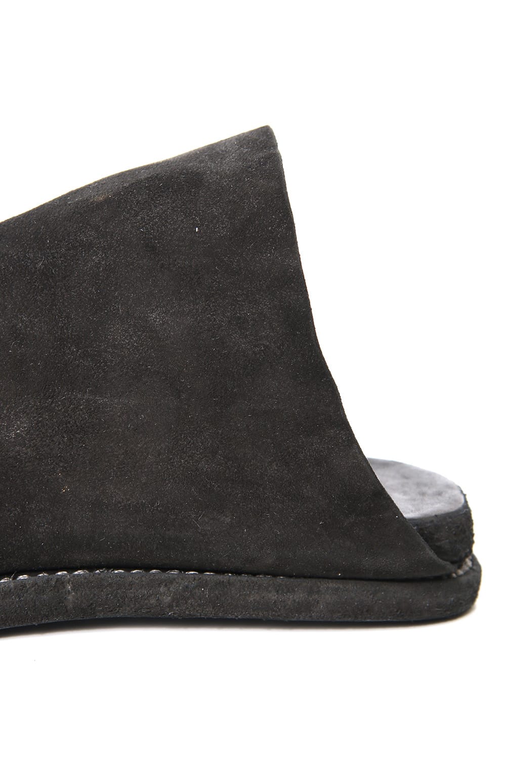 Leather Sandal KANGAROO REVERSE - Black