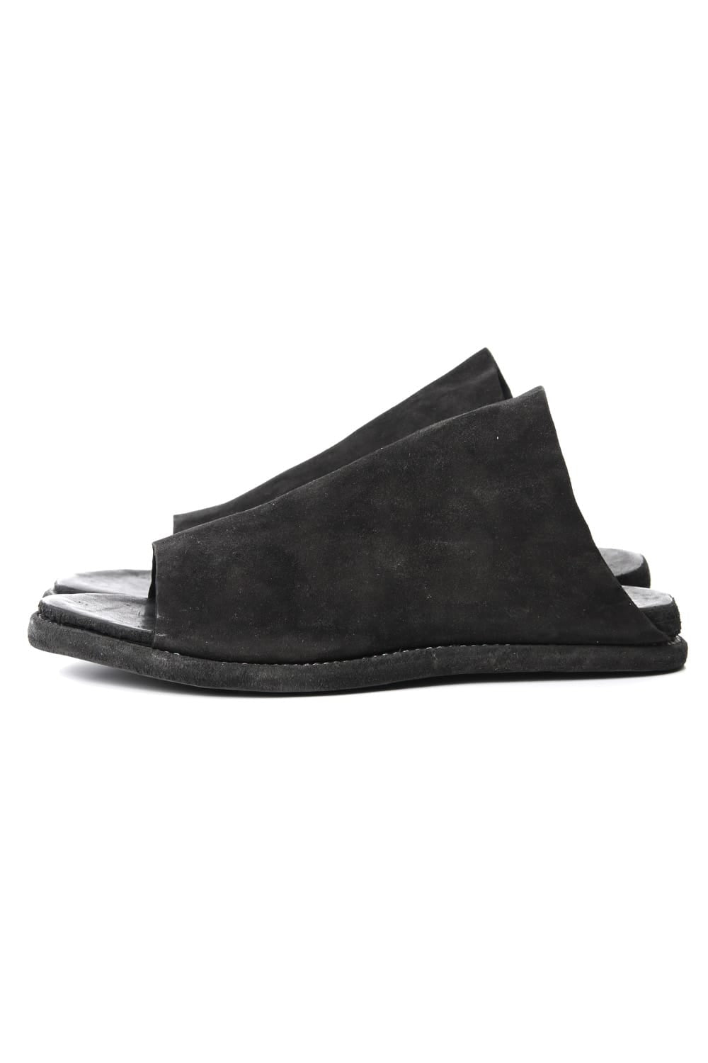 Leather Sandal KANGAROO REVERSE - Black