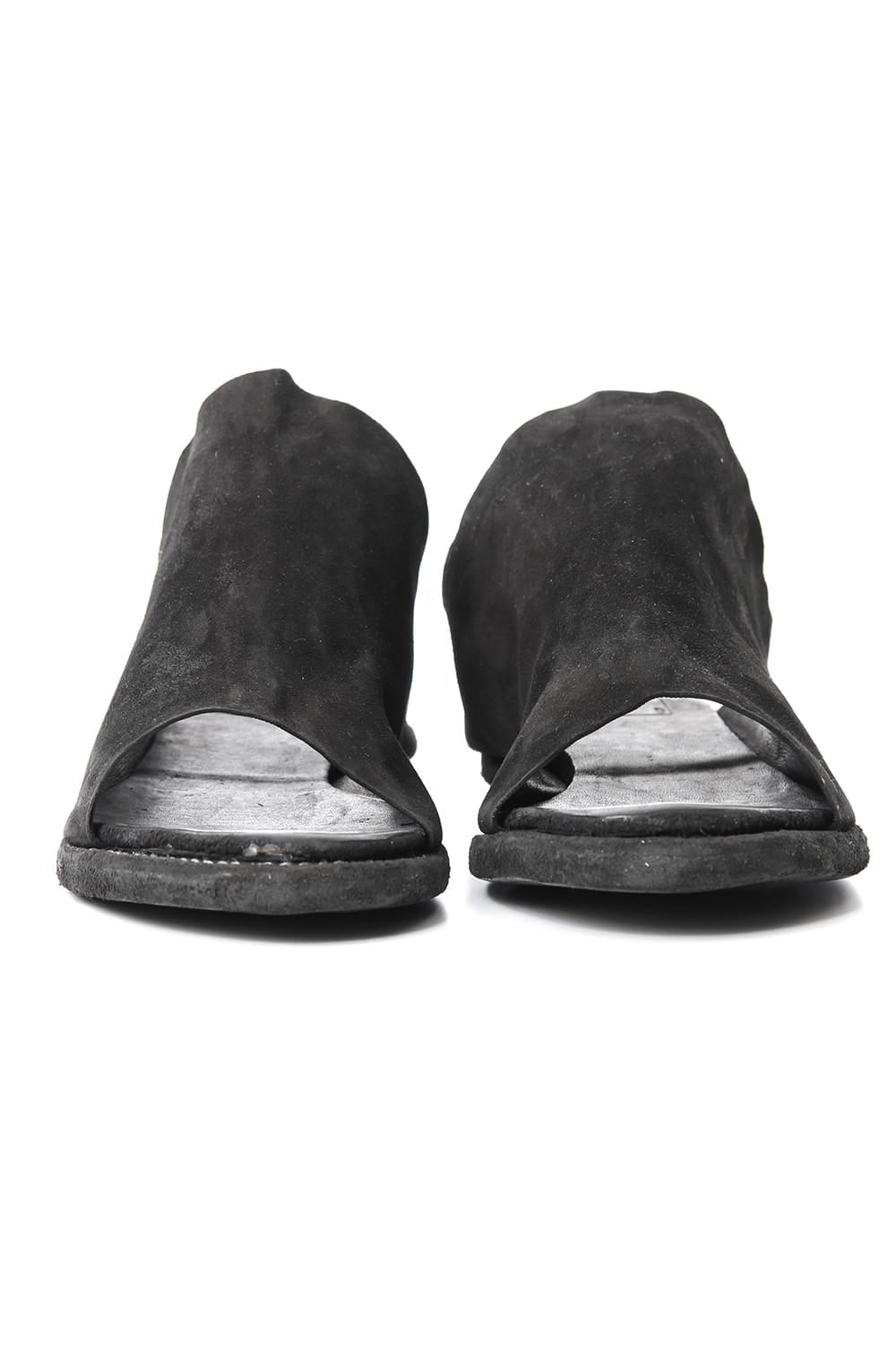 Leather Sandal KANGAROO REVERSE - Black